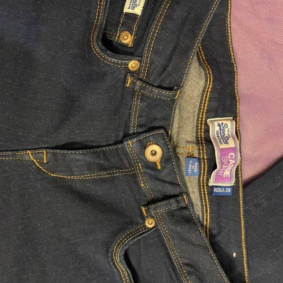 Amazing quality woman’s dark wash Super Dry Cassie skinny jeans.  Size W26/L28 - Picture 2 of 8